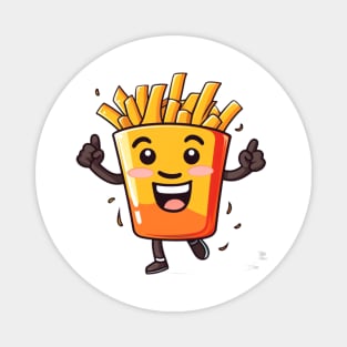 Cute French Fries T-Shirt Magnet